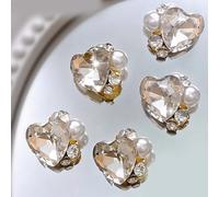 10 piezas de diamantes de imitación de estrás 3D de diamantes de imitación para decoración de manicura