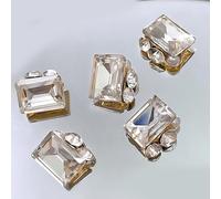 10 piezas de diamantes de imitación de estrás 3D de diamantes de imitación para decoración de manicura