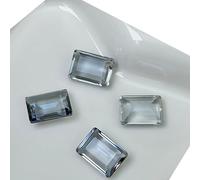 10 piezas de diamantes de imitación rectangulares transparentes para decoración artística para mujer