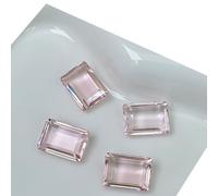 10 piezas de diamantes de imitación rectangulares transparentes para decoración artística para mujer