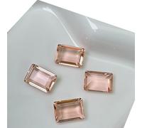 10 piezas de diamantes de imitación rectangulares transparentes para decoración artística para mujer