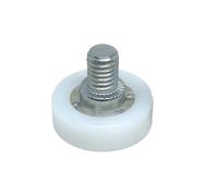 10 piezas de diámetro exterior 19mm rodillos for cajón de efectivo POM blanco con tornillos M6 poleas de gabinete DR19 DO19 DR22 DU22 DR26 DR28 DR30(DR22-C2L8W7M6)