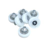 10 piezas de diámetro exterior 19xM6 tornillo POM rodillo de cajón de cajero automático DR19 C1L8W6M6 rodillo de cajón de gabinete de oficina de escritorio DO19 DR22 DU22 DR30(DR30-C1L8W7M6)