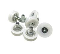 10 piezas de diámetro exterior 22 mm POM U ranura guía rueda DU22 C2L8W7M6 cajón redondo carril plástico rodamiento rueda DR19 DO19 DR22 DR26 DR28 DR30(DU22-C2L8W7M6)