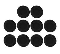 10 piezas de esponjas protectoras suaves negras para auriculares de 5 cm