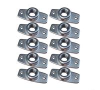 10 piezas de hebilla de anillo de cuero de acero inoxidable M10 pernos para arnés de carro de caballo, riendas de brida, equipo ecuestre estable al aire libre 35 mm 45 mm (nuez)