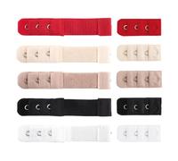 10 Piezas De Hebillas De Extensión Elástica, Extensor De Estiramiento, Cómoda Y Elástica, Creatoria, Expansión Ajustable Para El Sujetador De Mujeres.
