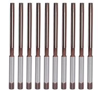 10 piezas de herramienta de fresado manual, escariadores manuales de vástago recto de 3/16 pulgadas, fabricados en acero 9SiCr para aluminio, madera y plástico; kit de escariado de