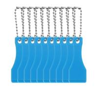 10 piezas de herramienta rascadora de lotería azul, llavero rascador de lotería, llavero rascador de lotería, llavero rascador de lotería en forma de cuchara, raspador para herramienta de eliminación