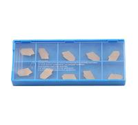 10 piezas de hoja de torneado CNC GTN3, inserto de carburo, herramienta de torneado de roscas de alta dureza para el mecanizado de acero y acero inoxidable, hoja de corte resistent