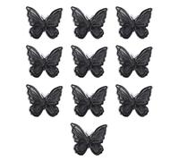 10 Piezas De Horquilla De Mariposa Negra, Horquilla Bordada, Horquilla Simple, Horquilla Elee, Accesorios De Decoración De Peinado.