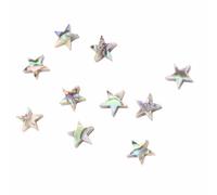 10 Piezas de Incrustaciones de Punto de Tono de Banjo, Forma de Estrella, Concha de Abulón, Punto de Tono de Guitarra, Calcomanía Duradera para el Cuello, Marcador de Diapasón