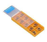 10 piezas de insertos de torneado de carburo, herramientas de corte para torno CNC con recubrimiento amarillo grueso, insertos de baja resistencia y alta tenacidad para el