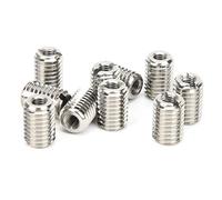 10 piezas de Insertos Roscados, rosca inserto tuerca reductor, adaptador reductor de tubería de acero inoxidable, hembra M5 x 0,8, macho M10 x 1,5