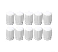 10 piezas de interruptores de rueda de mano accesorios de colector de calefacción por suelo radiante M30 × 1.5 blanco, adecuado para válvula termostática automática de radiador