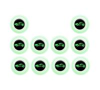 10 piezas de juntas anticolisión para puerta de coche, engrosamiento para automóvil, camión, con luminosa, 2,5 cm
