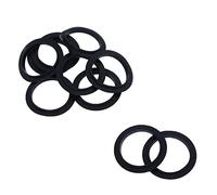 10 piezas de juntas tóricas de repuesto para tapones de lavabo de metal y tapón desplegable para lavabo de baño, diámetro interior de 31,5 mm, diámetro exterior de 38 mm, gel de sílice negro