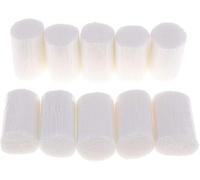 10 piezas de lana anudada, hilo de anudar, hilo de ganchillo, para ganchillo, manualidades, textiles para el hogar (blanco)