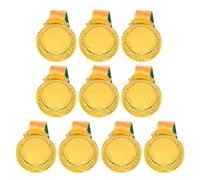 10 Piezas de medallas para premios, Medalla de Ganador de 6.5 cm con Cinta para Cuello, Medalla para niños, reunión Deportiva Escolar, asequible, Fiesta Infantil, Premio, Competencia,favores