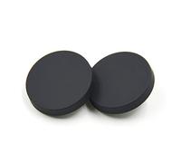 10 piezas de metal de botón plano para mujer, traje de manga y botas para hombre, chaqueta, pantalones, botas, botón de costura en forma de botón (25 mm, puro negro)