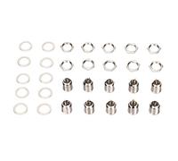 10 Piezas de Montaje en Panel de Metal de 3 Pines, Conector de Panel Hembra Macho de Metal de 3 Pines, Conector de Enchufe de Panel Macho XLR de 3 Pines con Junta Y Arandela para Micrófono XLR de Pane