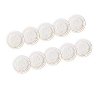 10 piezas de niñera 2 pines redondo enchufe funda protectora choque eléctrico para enchufe estándar protección del hogar