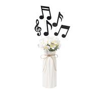 10 piezas de notas musicales, centros de mesa, decoración de fiesta, notas musicales negras