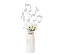 10 piezas de notas musicales, centros de mesa, decoración de fiesta, notas musicales plateadas