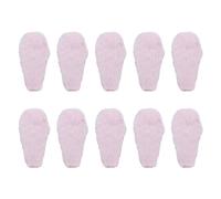 10 piezas de orejas de conejo de felpa de dibujos animados para bricolaje, apliques acolchados hechos a mano, decoración de cola de caballo, bonitos pasadores para el pelo, apliques acolchados
