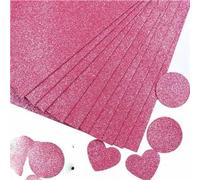 10 piezas de papel de esponja de 2 mm, papel de espuma con brillo, destello dorado, hojas de papel de espuma EVA para manualidades, hojas de papel para bricolaje, 20x30cm, rosa
