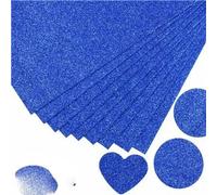 10 piezas de papel de esponja de 2 mm, papel de espuma con brillo, hojas de papel de espuma EVA para manualidades doradas, hojas de papel para bricolaje, 20x30cm, azul oscuro