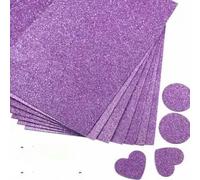 10 piezas de papel de esponja de 2 mm, papel de espuma con brillo, hojas de papel de espuma EVA para manualidades doradas, hojas de papel para bricolaje, 40x60cm, color morado