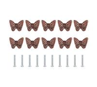 10 Piezas de Perillas de Tocador de Mariposa Vintage, Tiradores de Cajón Antiguos, Tirador de Puerta de Armario, Pomos para Armario (#2)