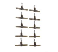 10 piezas de pesca giratorios de crimpado con mangas antienredos para carpa, anillos giratorios equipo de aparejos terminales, accesorios de aparejo de silicona de 39 x 24 mm