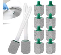 10 piezas de piedra pómez para inodoros, bloque de limpieza con 2 asas, limpia potentes anillos de agua dura, piedra pómez de limpieza para baños, baños, cocinas, piscinas, manchas profundas
