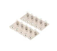 10 Piezas de Placa de Contacto de Resorte de conversión Positiva y Negativa para batería AA para el Quinto Resorte de batería Durable