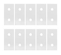 10 piezas de placa plana de aluminio para unión, placa de refuerzo de conexión con 2 orificios, herramienta de conexión vertical para estructuras de marcos de aluminio con (3030)