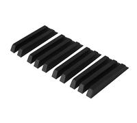 10 piezas de plástico piano teclados negros reparación de teclados de piano teclas apartamentos reparación repuestos fácil de usar