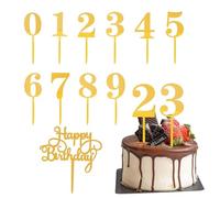 10 piezas de plug-ins digitales para tartas y 1 pieza de plug-ins para tartas con letras, decoración para tartas, decoración de acrílico