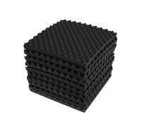 10 piezas de poliuretano paneles acústicos, retardador de llamas, espumas acústicas, relleno acústico, panel acústico, instalación simple, 50 x 50 cm cada uno