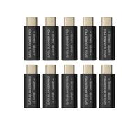 10 Piezas de PrevencióN de Bloqueo de Datos USB Tipo C Conector de Cambio de GéNero Adaptador de Conector USB-C para Bloquear la SincronizacióN de