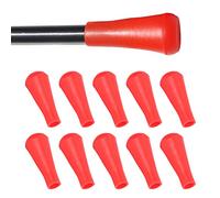 10 Piezas de Punta de Flecha de Goma, Punta Ancha de Goma Suave para Exteriores, Forma Simple Ligera para Eje de Flecha de Madera, Eje de Flecha de Bambú (8 mm)