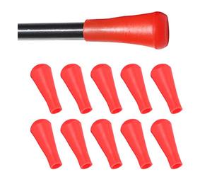 10 Piezas de Punta de Flecha de Goma, Punta Ancha de Goma Suave para Exteriores, Forma Simple Ligera para Eje de Flecha de Madera, Eje de Flecha de Bambú (8 mm)