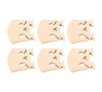 10 Piezas de Repuesto de Puente de Violn 4/4, Forma de Corazn, Puente de Cuerda de Madera de Arce, Estilo Barroco (Color madera 4/4