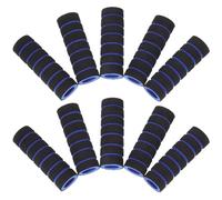 10 Piezas de Repuesto para Gimnasio Funda de Espuma Negra y Azul Almohadilla para Rodillo de Ejercicio de 20Mm X 105Mm Accesorio para Entrenamiento Abdominal y Equipo Fitness