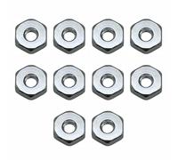 10 piezas de repuesto para tuercas de barra de piñón, tuercas de cubierta de piñón, accesorios de motosierra compatibles con Stihl MS170 MS170C MS171 MS180 MS181 (I.D. 6.35 mm/1/4 pulgadas O.D. 19.05