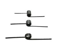 10 piezas de resorte de torsión de acero de 65 Mn para diestros, 0.9 mm x 7.5 mm, resorte en forma de V, 3-9 vueltas, 180 grados