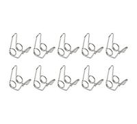 10 piezas de resorte de válvula de escupir de llave de agua Yootones para piezas de instrumentos de latón, piezas de reparación de trompeta (plata)