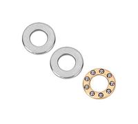 10 Piezas de Rodamiento de Bolas de Empuje de Acero En Miniatura de Alta Precisión Rodamientos de Acero Plano Conjunto de Rodamiento de Bolas de Empuje Plano(F5-10M 5 * 10 * 4mm)