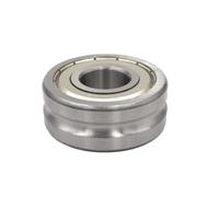 10 piezas de rueda mezcladora enderezadora con cojinete ranurado de línea de paso U 6204 20X47X14MM, polea tipo ranura en U(U6204-3-1)